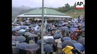 Relatives Arrive For Memorial Service In Srebrenica For Hundreds Of Victims