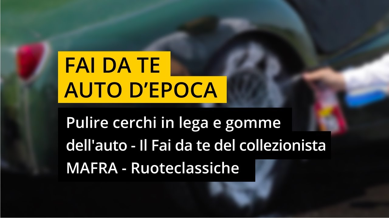 KIT MAFRA LAVAGGIO Completo Cerchi Auto Spazzola Pulitore Cerchi E Nero  Gomme EUR 23,99 - PicClick IT