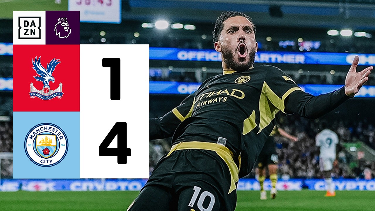 Resumen: Crystal Palace vs Manchester City (1-4) | Resumen y goles | Highlights Premier League