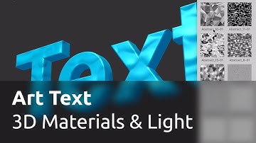 3D Text Part 2: 3D Materials and Lighting