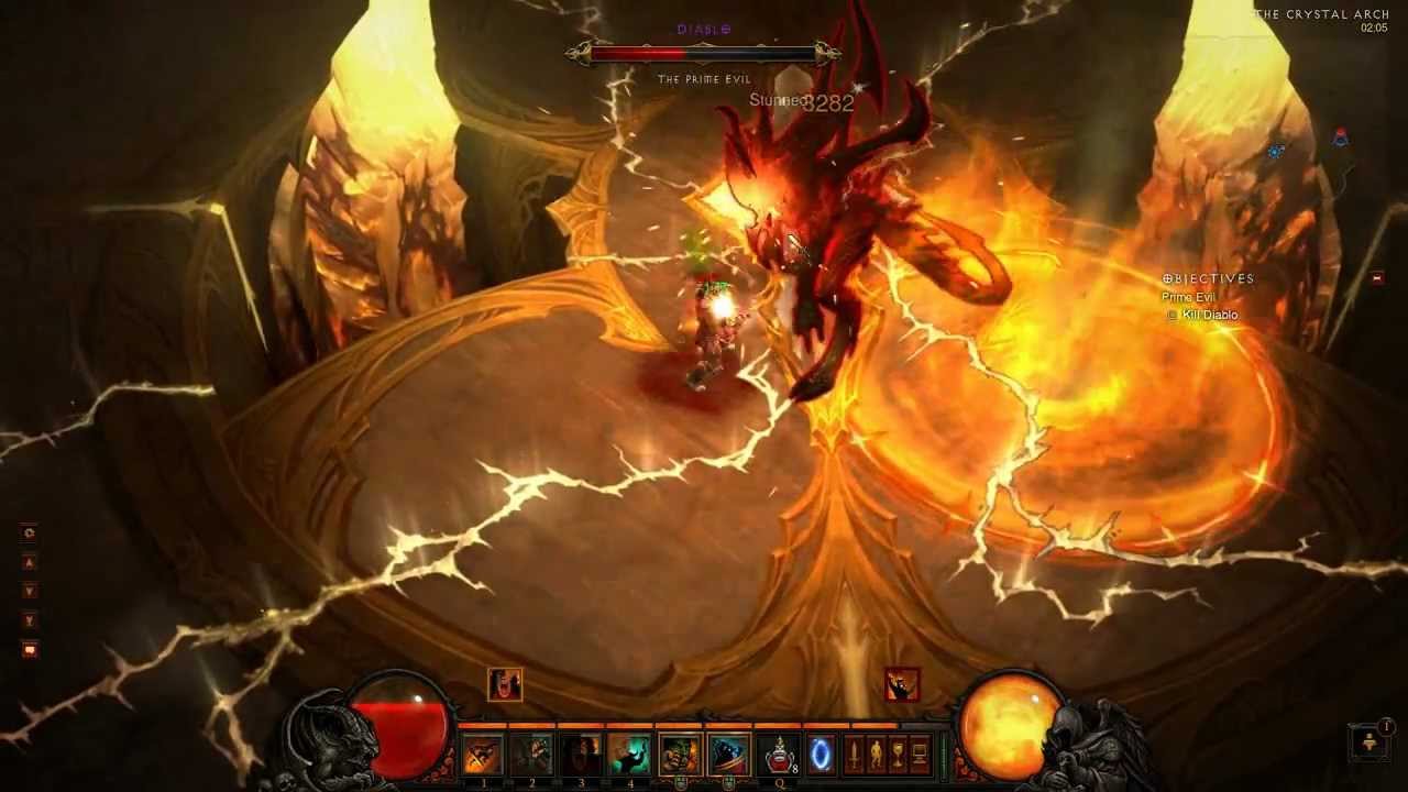 D3 Barbarian Gameplay - Final Boss Solo [NIGHTMARE]