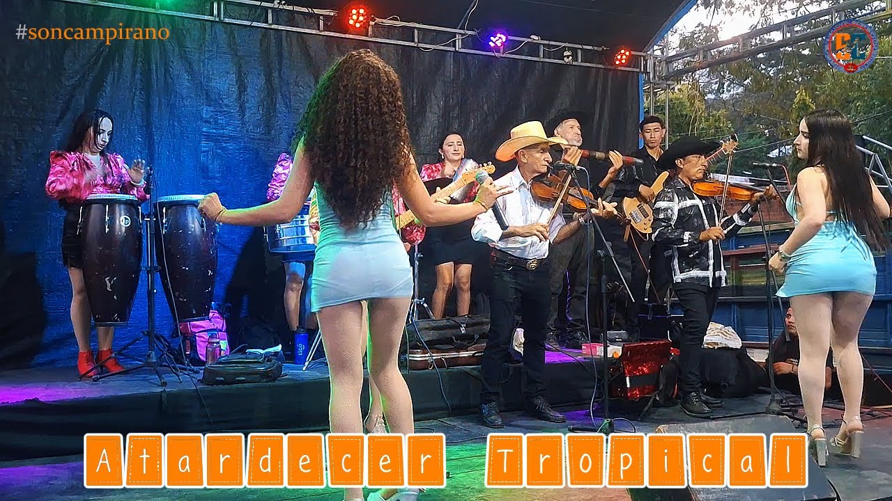 Atardecer Tropical y su Chanchona #soncampiranosv #youtubeshorts #viralvideo