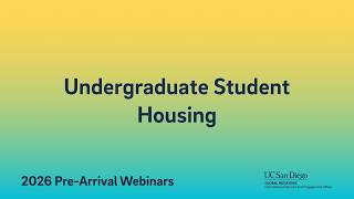 Undergraduate Housing