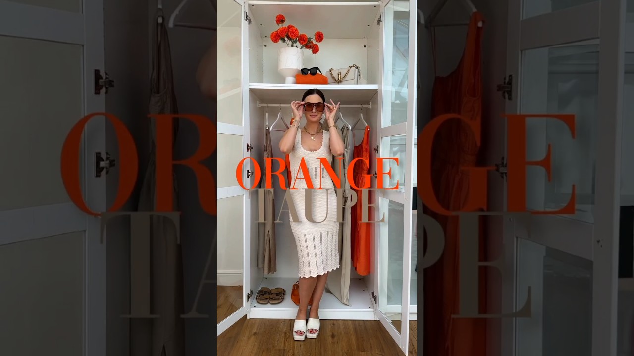 Sun-Kissed Style: Luxe Summer Orange and Taupe Ensembles to Elevate Your 