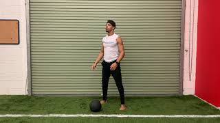 Dead Ball Squat + Toss Up