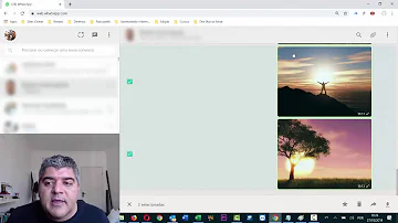 Como baixar várias fotos do WhatsApp web no PC?