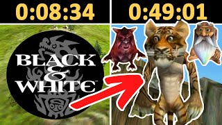 พระเจ้าชั่วร้ายที่ครองโลกได้เร็วที่สุดในโลก | BLACK & WHITE (2001) SPEEDRUN REACTION