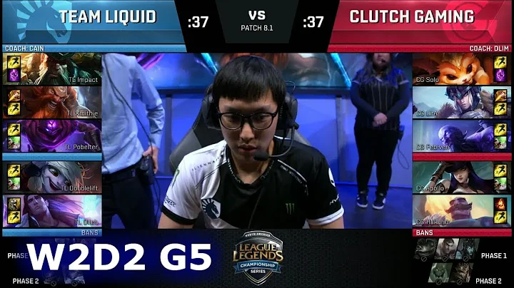 Team Liquid vs Clutch Gaming | Week 2 Day 2 of S8 NA LCS Spring 2018 | TL vs CG W2D2 G5