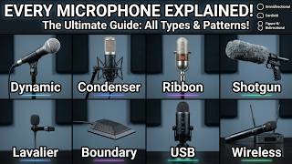 Every Microphone Type & Polar Patterns Explained In 10 Minutes