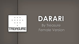 Lirik DARARI Treasure - Female Version