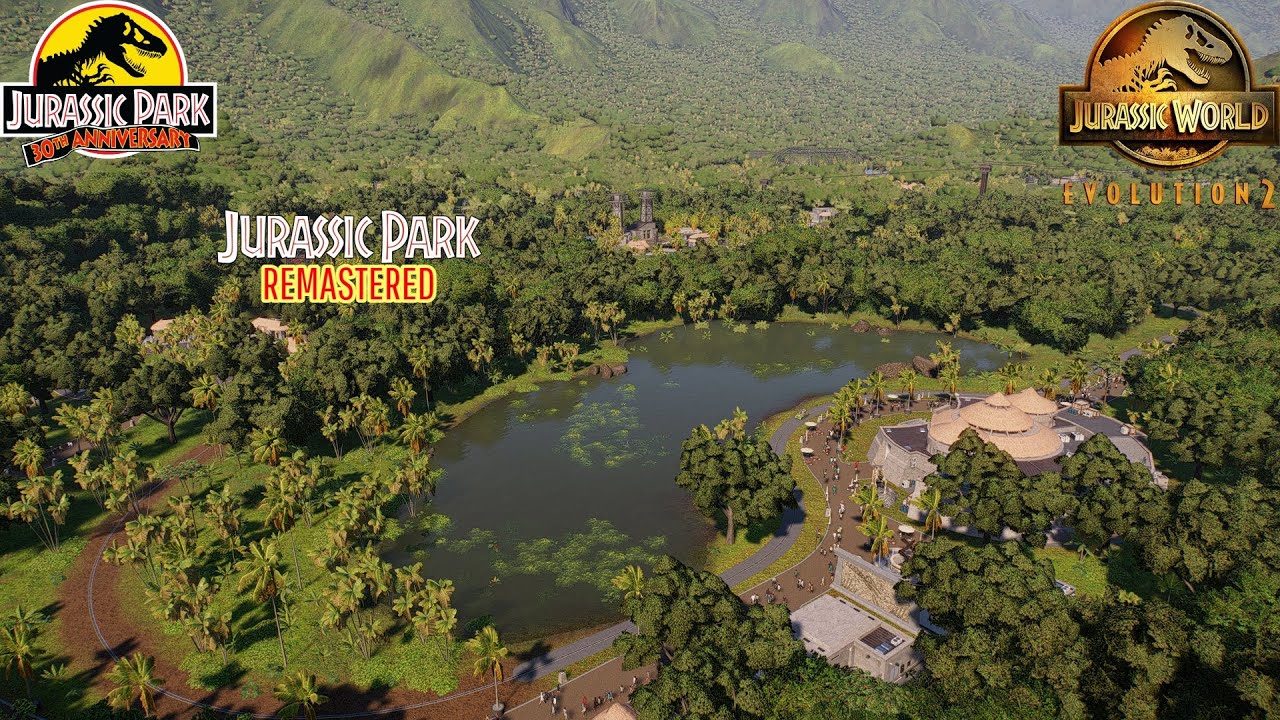 Jurassic park Remastered tour Jurassic world evolution 2 - YouTube