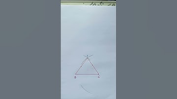 How to draw a perpendicular of an isoceless triangle