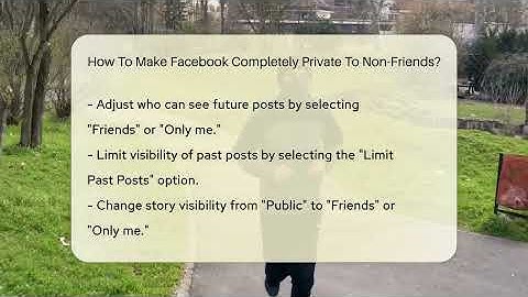 How To Make Facebook Completely Private To Non-Friends? - Everyday-Networking