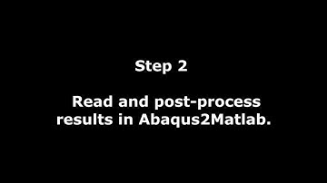 Abaqus2Matlab Version 2