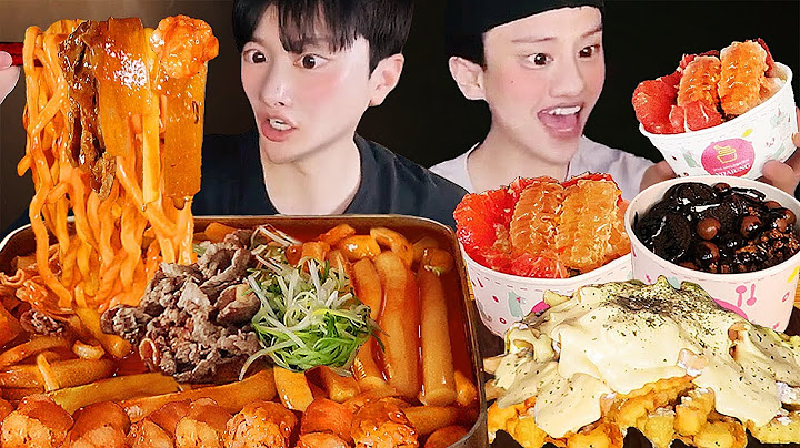 (보정❌) 차돌대창 떡볶이 & 요아정 먹방 💖
