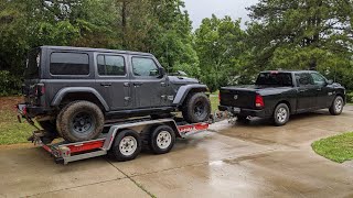 Hauling my Jeep JL to Outlaw Offroad