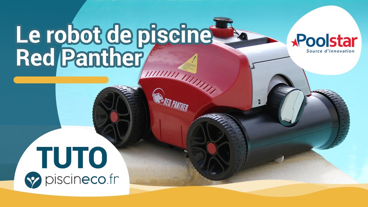 Robot de piscine sur batterie Red Panther "Winny" par Poolstar - YouTube