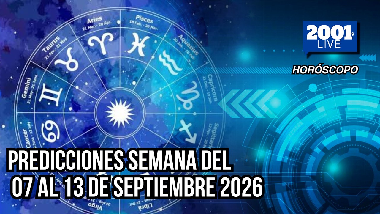 Predicciones de Arturo Acosta: Horóscopo semana del 07 al 13 de septiembre de 2026