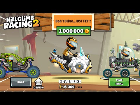 HILL CLIMB RACING 2 - NEW VEHICLE HOVERBIKE FULLY UPGRADED | GAMEPLAY