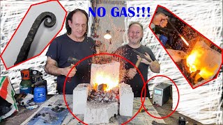 How to build a DIY steel forge without gas