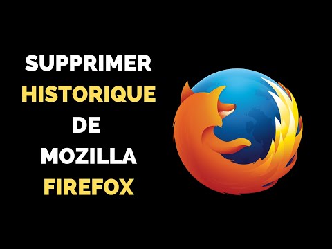 Comment SUPPRIMER son historique Mozilla Firefox ?