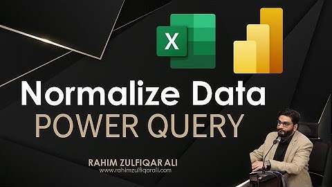 Normalize Data in Microsoft #Excel 365 using Power Query