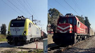 Tcdd De 24249 Yük Treni Tcdd E 68028 & Tcdd De 24234 Soğuk Karma Yük Treni Geçişleri