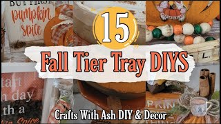 15 Fall Tiered Tray Ideas| Quick and easy DIYS!!