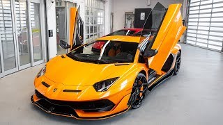 Delivery of a 2020 Lamborghini Aventador SVJ in Arancio Fux!!!