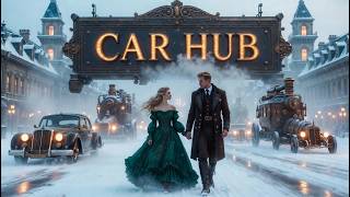 Steampunk Universe CAR HUB & Retro Future Machines | Retro Futuristic Car Exhibition AI 4K