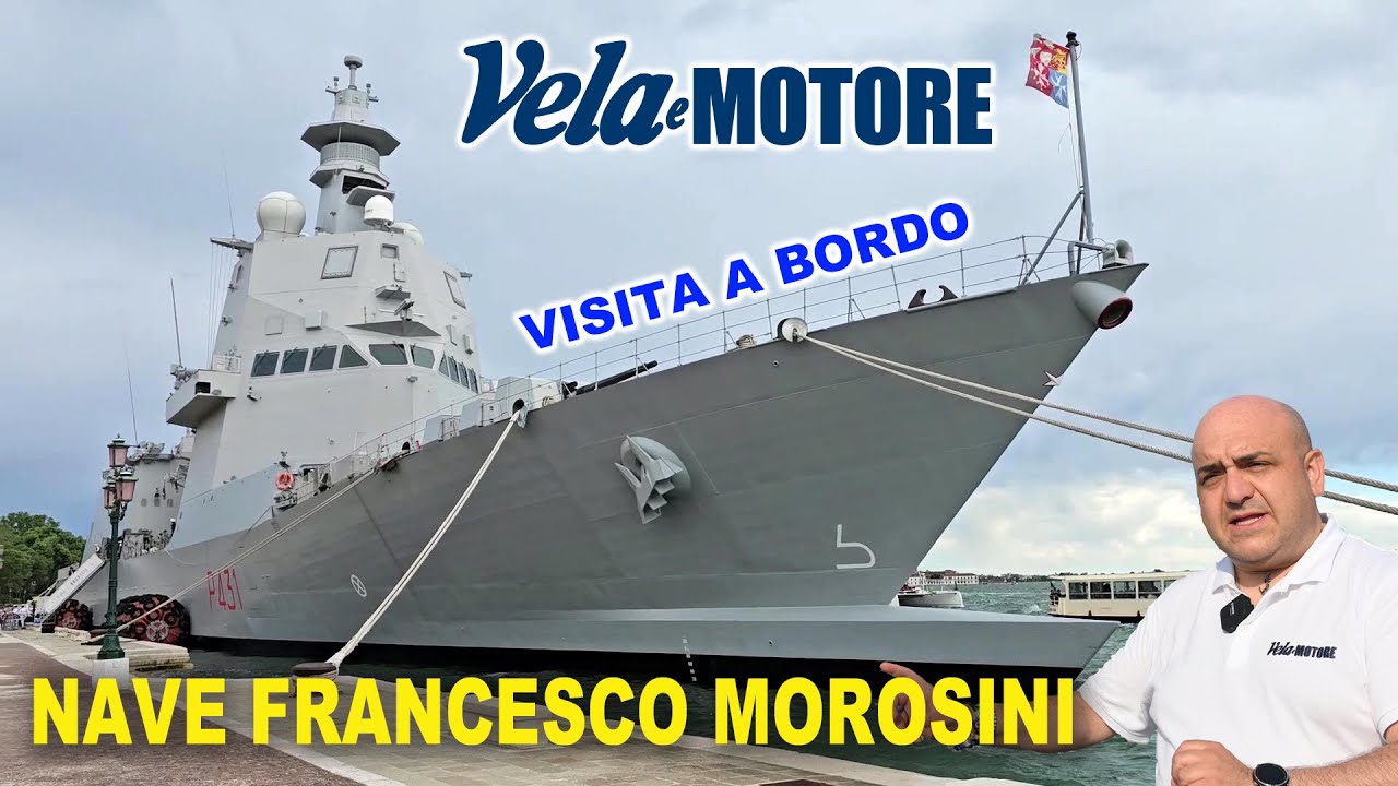 A bordo di NAVE FRANCESCO MOROSINI, l'unità più tecnologica della Marina Militare