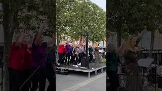 Musical performance at Neuen Platz during the 'City of Generations' event!