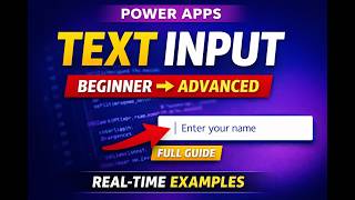 Part-4 : Power Apps Text Input Control Complete Tutorial | Beginner to Advanced | Telugu