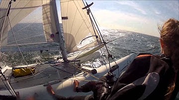 Dart Hawk F18 sailing