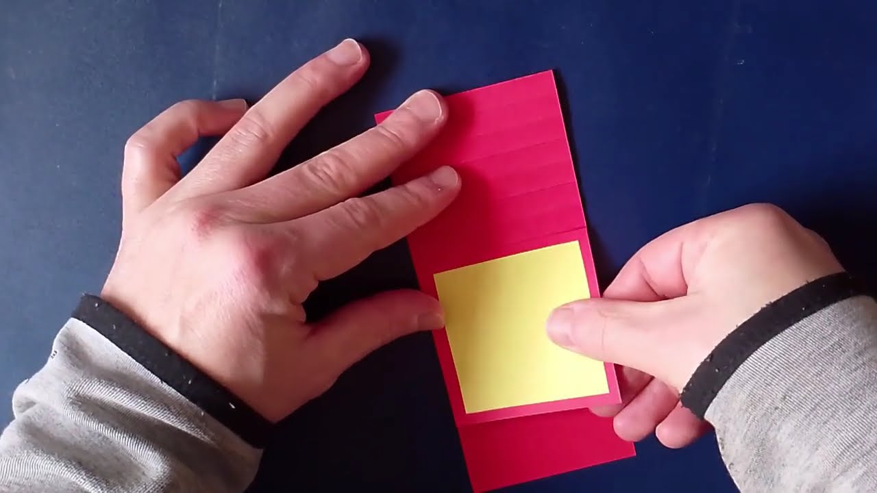 Pop Up Karte basteln - Fotobuch / Foto Wasserfall    