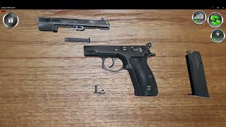 ลองถอดประกอบปืน CZ 75B ในเกม weapons field strip 3d screenshot 4