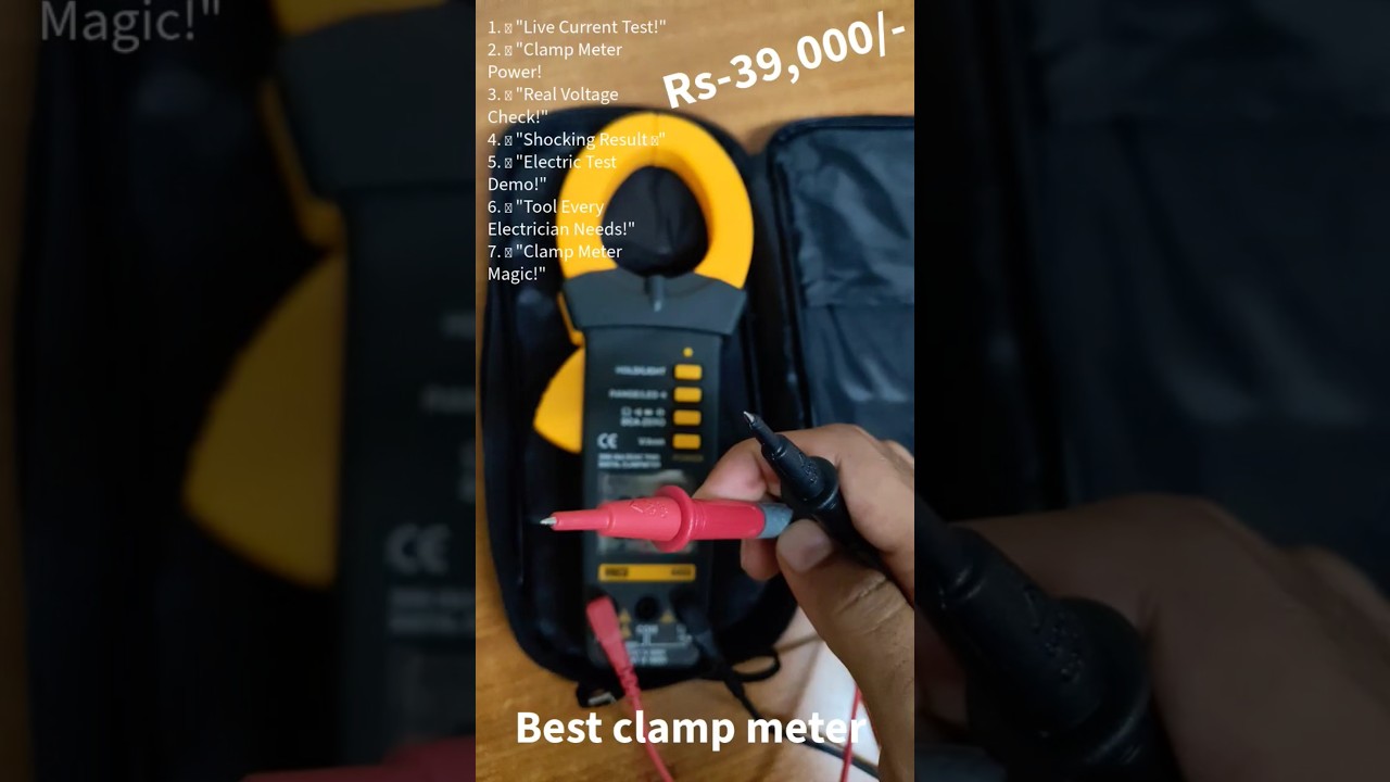 Clamp Meter Test 🔥 | Best Electrician Tool ⚡| Current & Voltage Measurement Live Demo | 