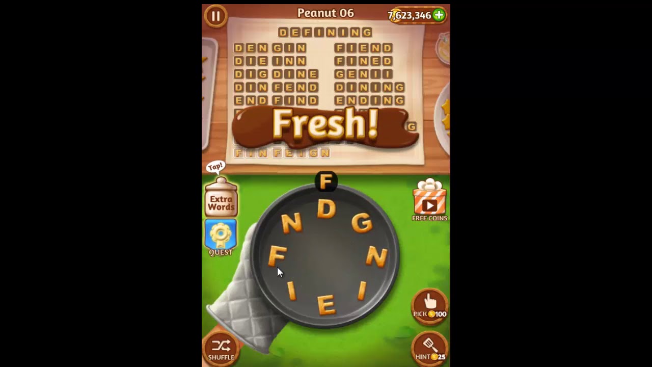 Word Cookies Peanut Level 6 Answers