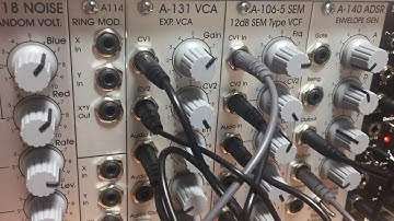 Doepfer A-100 Modular system DUAL LFO test