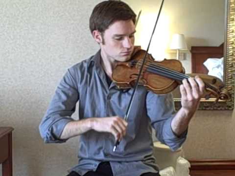 Eli Bishop | Both Parts of the Bach Double at once | Amazing Violin Trick