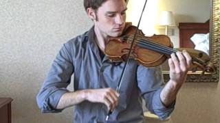 Eli Bishop | Both Parts of the Bach Double at once | Amazing Violin Trick Wealth