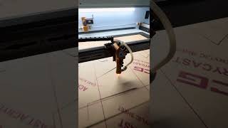 Lazer cutting acrylic sheet 3d led letter making cutting work #lasercutting #signage #acrylic