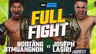 Incredible fight by🔥Rodtang Jitmuangnon vs Joseph Lasiri |ONEChampionship full fight