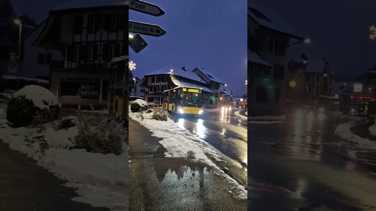 Post Yellow Bus in Switzerland | #shorts #short