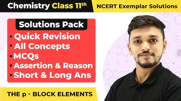 Quick Revision/MCQs, Assertion & Reason, Short & Long Ans |Class 11 Chemistry Unit 11 NCERT Exemplar
