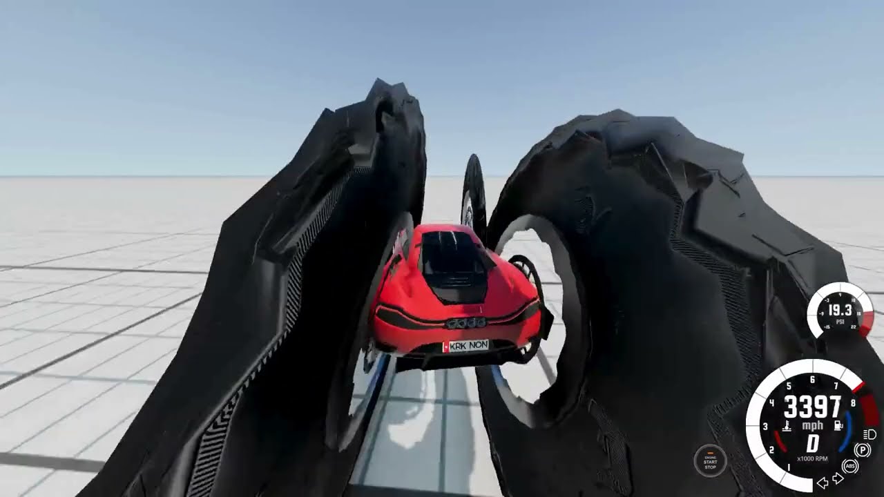 Going 20,000 MPH in Beam.NG Drive (V10 Destroyer)