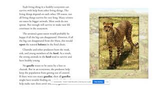 Unit 11, Chapter 4 The Balance of Nature