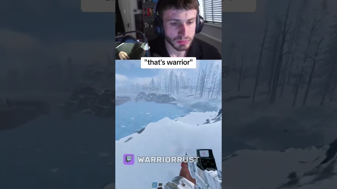 he's cheating! oh nvm its warrior #gaming #warriorrust #rustclips #rust