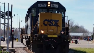[CSXT]8627 EMD SD50-2 Ex-C&O & 6295 EMD GP40-2 Leads Y205-11 Through Fay NC & Blasting 3rd Gen K5LA