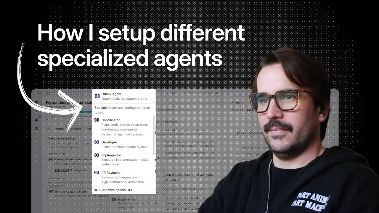How to setup specialized agents